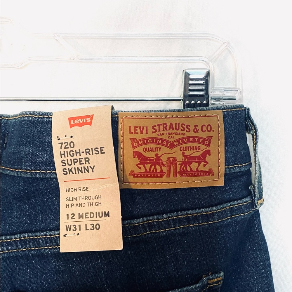 Levi’s 720 High-Rise Super Skinny women’s jeans NWT - Picture 5 of 12